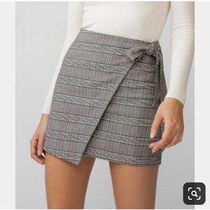 Plaid pencil skirt